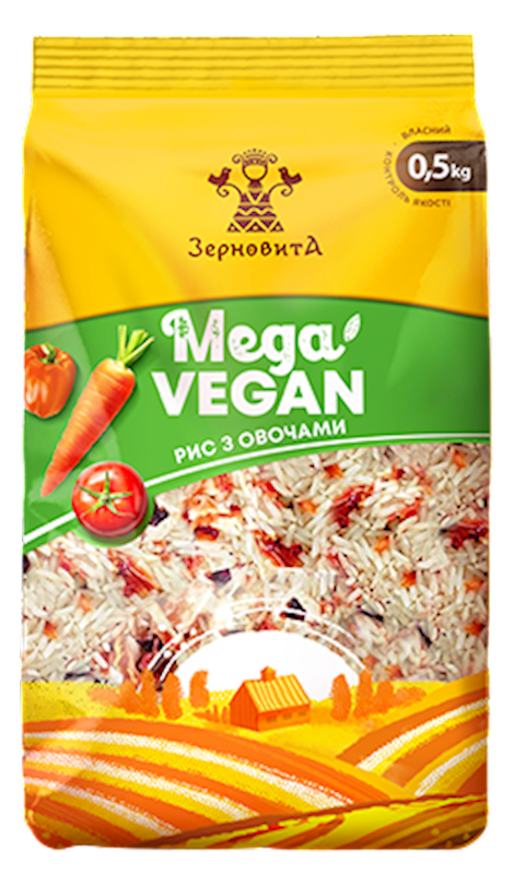 RICE W/VEGETABLES 10/500GR ZERNOVYTA