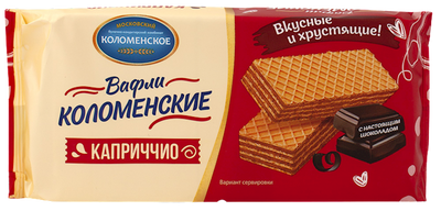 WAFFLES KOLOMENSKOE CAPRICCIO WITH DARK CHOCOLATE 20/200GR RUSSIA N1193/2026