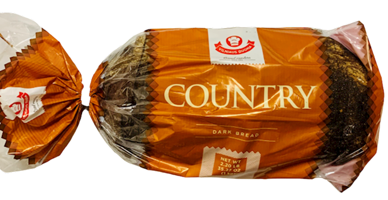 BREAD COUNTRY DARK SLICED 5/800GR LITHUANIA