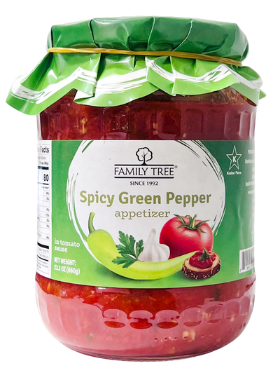 GREEN PEPPERS HOT IN TOMATO SAUCE BON APPETITE 12/660GR FAMILY TREE