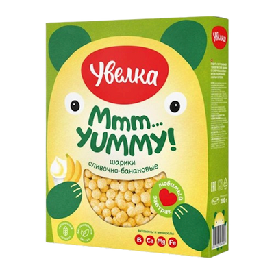 BALLS W/CREAM BANANA FLAVOR  5/200GR UVELKA