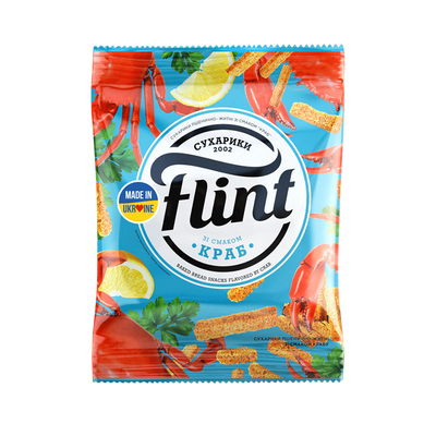 DRY BREAD WHEAT RYE W/CRAB FLAVOR 60/35GR FLINT N5461