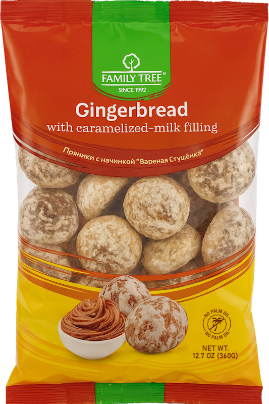 GINGERBREAD W/CARAMELIZED MILK FILLING 10/360GR FAMILY TREE N14