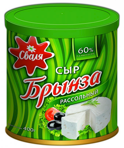 FETA WHITE CHEESE IN BRINE 60% 6/400GR SVALIA  LITHUANIA SV702/48116