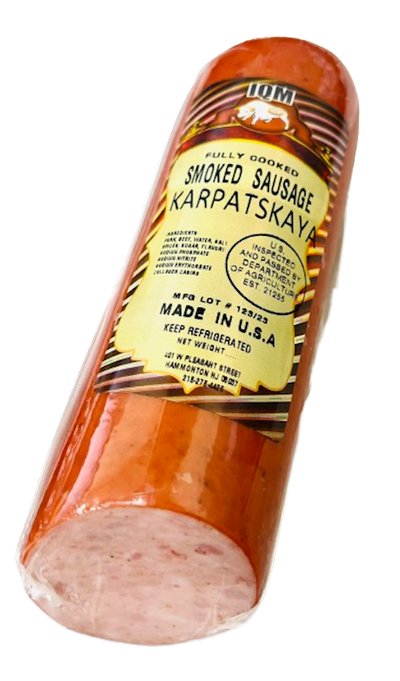 SAUSAGE KARPATSKAYA SMOKED CHUNK 30/1LB IQM N90411