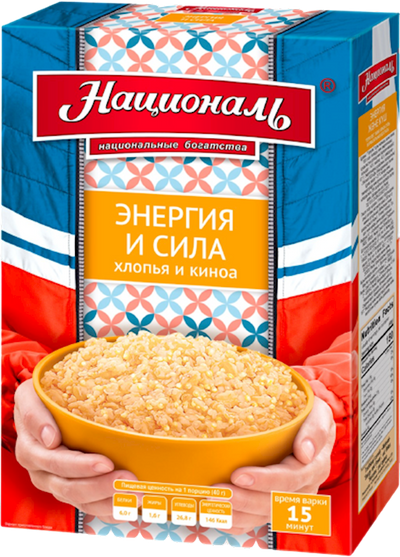 MIX FLAKES&GRAINS ENERGY&POWER 12/(6X40GR) NATSIONAL N35