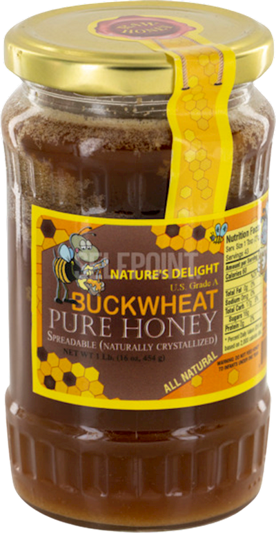 HONEY PURE BUCKWHEAT GLASS 12/1LB