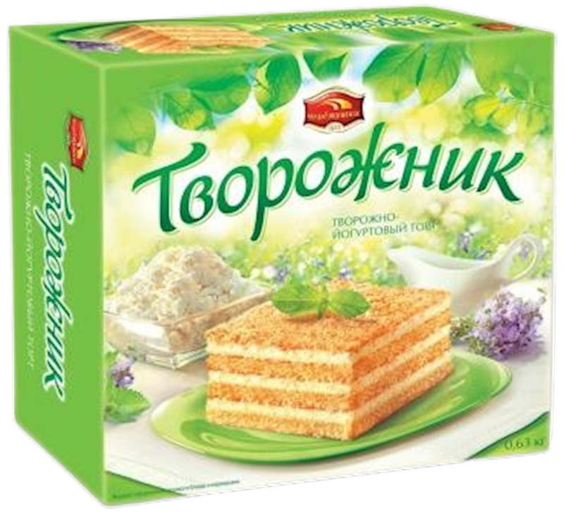 CAKE TVOROZHNIK CHEESE & YOGURT 6/630GR  CHEREMUSHKI N31276 / N24