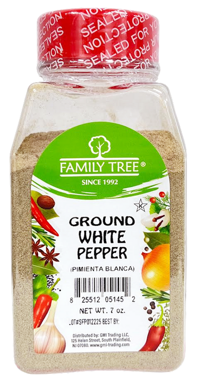 PEPPER WHITE GROUND 12/7OZ FAMILY TREE