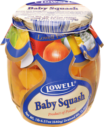 PATISON BABY SQUASH YELLOW MARINATED 6/640ML LOWELL  POLAND N0204LF2027