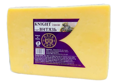 CHEESE VITYAZ CHUNK 1/1LB CHEESE CLUB UKRAINE N42282