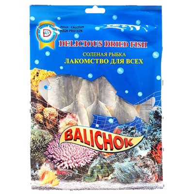 DRY FISH YELLOW STRIPE TREVALLY(BALICHOK) VACUUM PACKED 10/90GR  AV DELICIOUS N AV101(6)