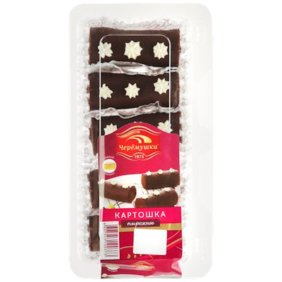 PASTRY KARTOSHKA CHOCOLATE MINI 12/300GR CHEREMUSHKI N31260 / N14