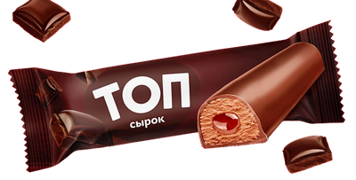 CHEESE BAR GLAZED W/CHOCOLATE TOP 18/40GR SAVUSHKIN PRODUCT N3427