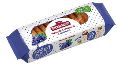 COOKIES OATMEAL W/RAISINS 15/310GR POSIDELKINO RUSSIA N463/900^