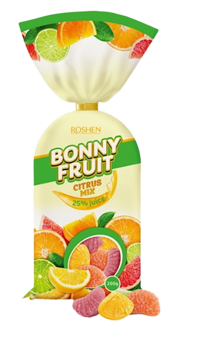 MARMELADE BONNY FRUIT CITRUS MIX 18/200GR ROSHEN N4254