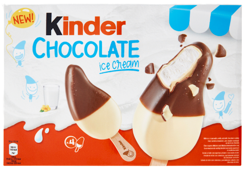 ICE CREAM WHITE&CHOCOLATE 9/4/152GR KINDER