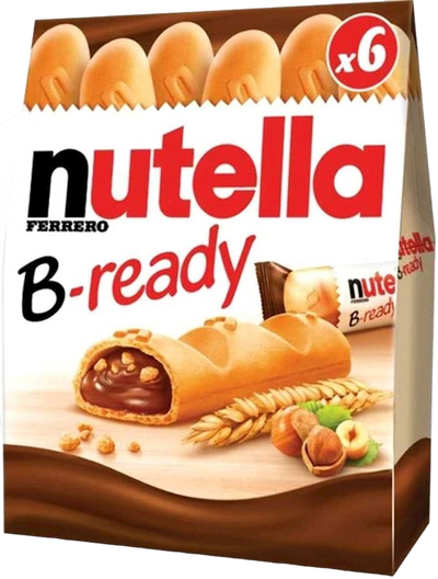 BAR NUTELLA B-READY MINI T6 16/132GR (6X22GR) FERRERO