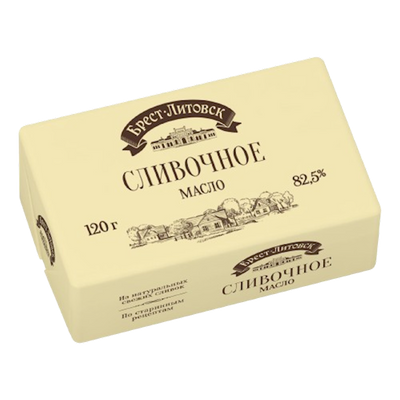 BUTTER SWEET 82.5% UNSALTED 10/120GR BREST LITOVSK N3523
