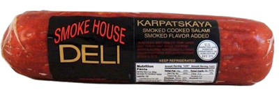 SALAMI KARPATSKAYA SMOKED CHUNK V/P 23/23LB SMOKE HOUSE N92518