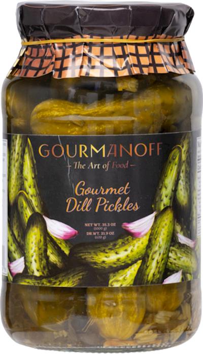 PICKLES DILL PREMIUM CAUCASIAN STYLE 6/1L GOURMANOFF N90