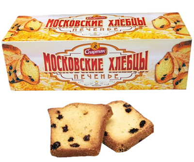 COOKIES MOSKOVSKIE KHLEBTSI 20/200GR SPARTAK N8545
