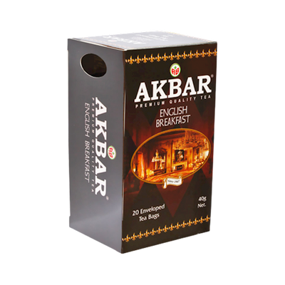 TEA  AKBAR BLACK ENGLISH BREAKFAST 24/(20X2GR) SRI-LANKA