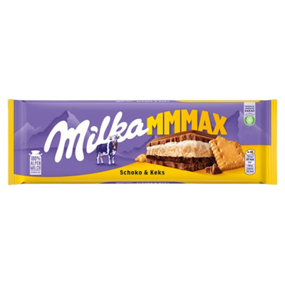 CHOCOLATE BAR CHOCO BISCUIT 12/300GR MILKA  AUSTRIA N4071828-4256639