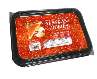 CAVIAR RED ALASKAN RUBIES CHUM  1/200GR TRAY(30)