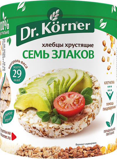 HLEBTSI DR.KORNER 7 GRAINS  20/100GR RUSSIA
