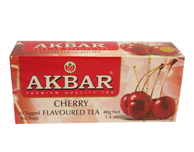 TEA  AKBAR HERBAL W/CHERRY 24/(20X2GR) SRI-LANKA