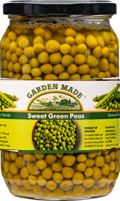 GREEN PEAS SWEET JAR 8/680GR GARDEN MADE N99