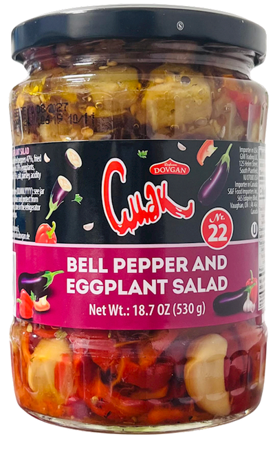 BELL PEPPER&EGGPLANT SALAD 12/530GR CMAK DOVGAN BULGARIA NUS33080530