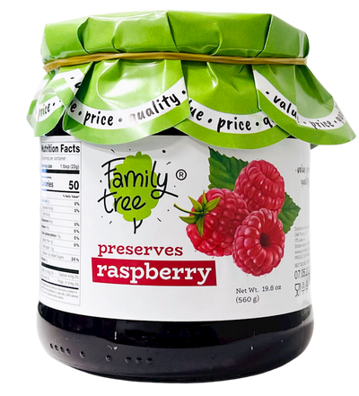 PRESERVES RASPBERRY 12/560GR FAMILY TREE N61
