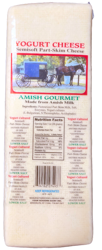 CHEESE AMISH YOGURT LOOSE 2/9LB AMISH GOURMET N0068