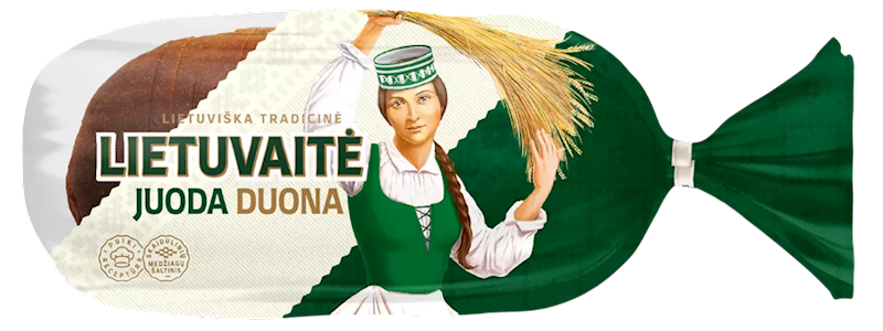 BREAD LIETUVAITE DARK SLICED 5/800GR LITHUANIA N218082