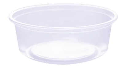CONTAINER ROUND SMALL PLASTIC  CLEAR 500/8OZ HOME FRESH N22369