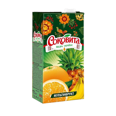 JUICE MULTIFRUIT 12/0.95L  SOKOVITA
