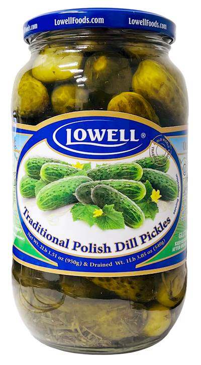 PICKLES W/DILL TRADITIONAL POLISH 12/943GR LOWELL N0201LF7183