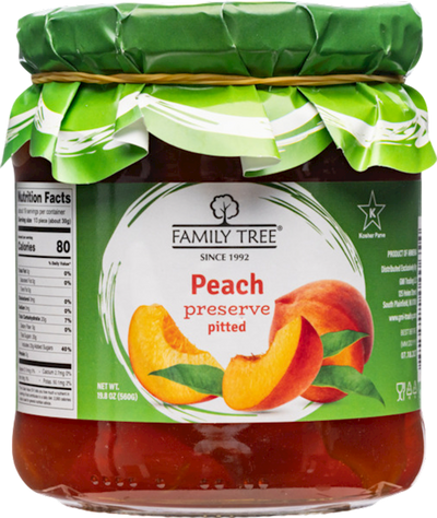 PRESERVES PEACH 12/560GR FAMILY TREE N65