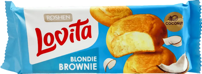 COOKIES BLONDIE BROWNIE W/COCONUT LOVITA 21/152GR ROSHEN N6478