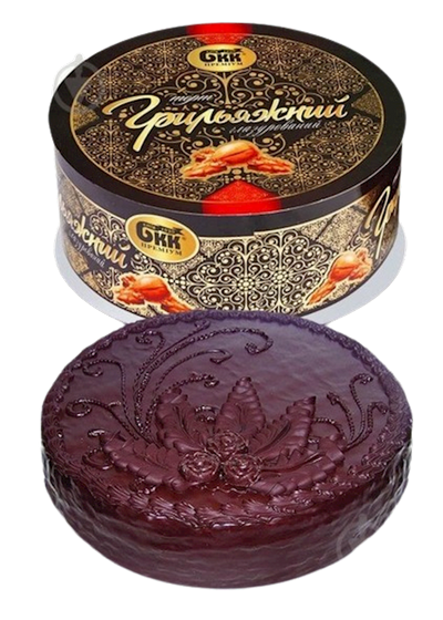 CAKE GRILYAZH CHOCOLATE GLAZED 6/450GR BKK UKRAINE N4642