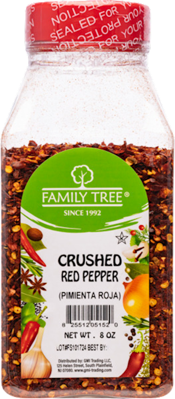 PEPPER RED CRUSHED 12/8OZ FAMILY TREE