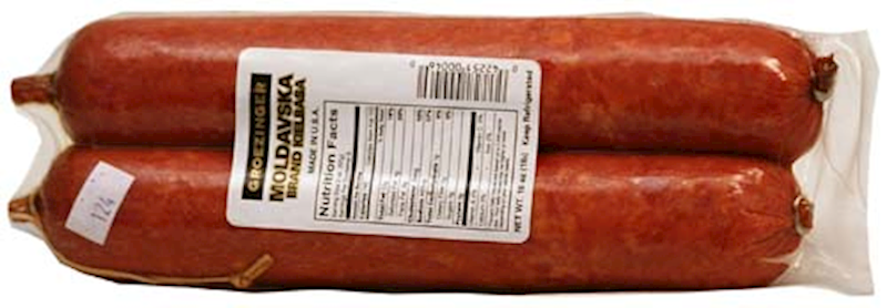 SALAMI MOLDAVSKAYA CHUB TWIN PACK 1/1LB  GROEZINGER N91705/MOLD1 BY PC