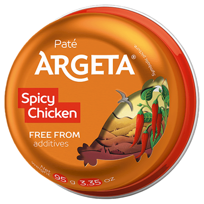 SPREAD SPICY CHICKEN 48/95GR ARGETA N70423