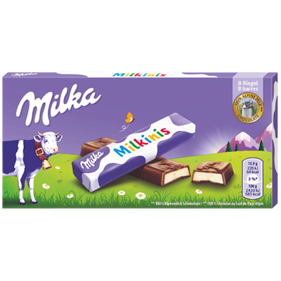 CHOCOLATE BAR MILKINIS MILK 20/87.5GR MILKA POLAND N355643