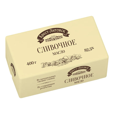 BUTTER SWEET 82.5% UNSALTED 10/400GR BREST LITOVSK N3479