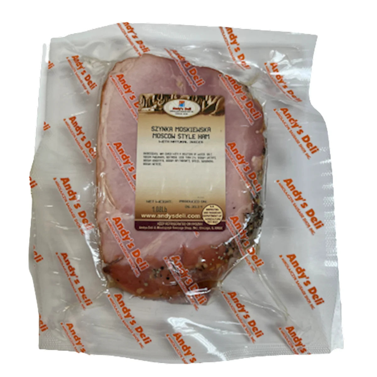 HAM MOSCOW STYLE 1LB V/P / SZYNKA MOSKIEWSKA  40/40LB CHUNK ANDY'S N1721