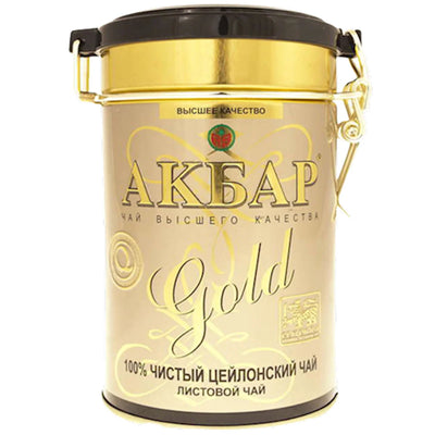 TEA AKBAR BLACK CEYLON GOLD TIN 10/450GR SRI-LANKA