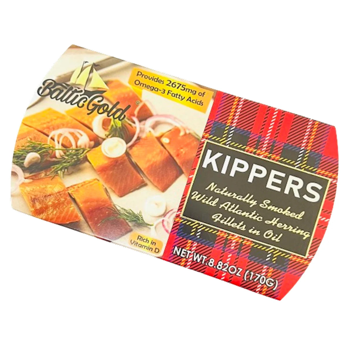 SMOKED KIPPERS 10/170 GR BALTIC GOLD #6 LATVIA N34006
